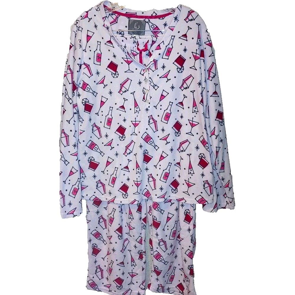PJ Couture "Cocktail"  Matching PJ Top & Bottoms